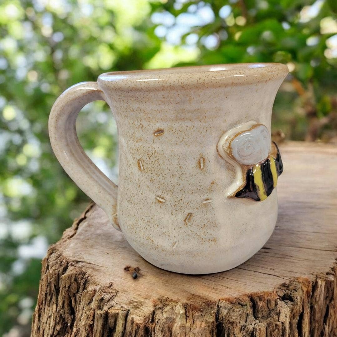 MudWorks Pottery - Bee Mug.
