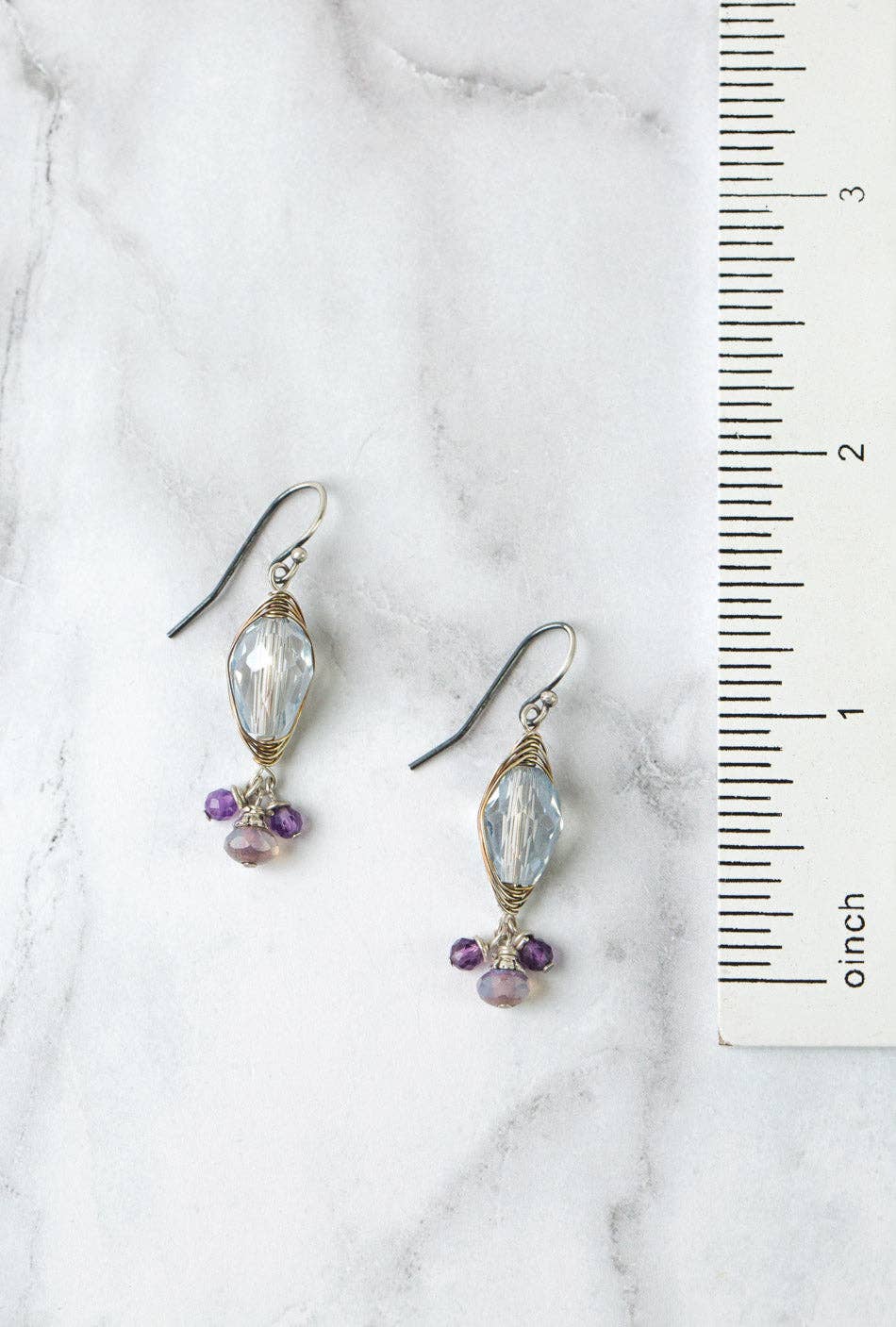 Anne Vaughan Designs Jewelry - Reflections Crystal Herringbone Earrings
