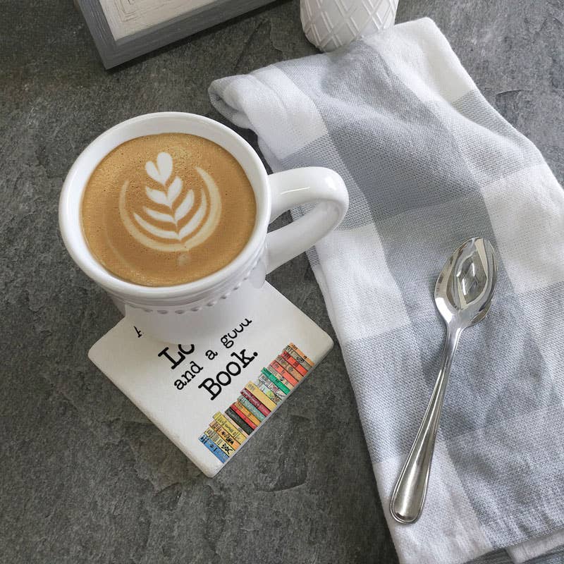 Tipsy Coasters & Gifts - Coasters All You Need Is Love and a Good Book Coaster