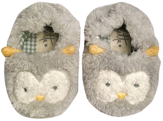 Albetta, EFL Kids - Olsen Owl Furry Booties AW23