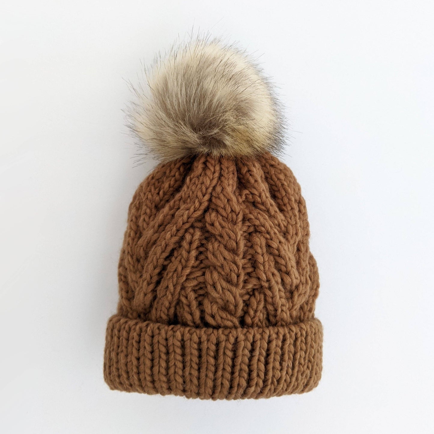 Huggalugs - Pecan Pop Pom Pom Beanie Hat