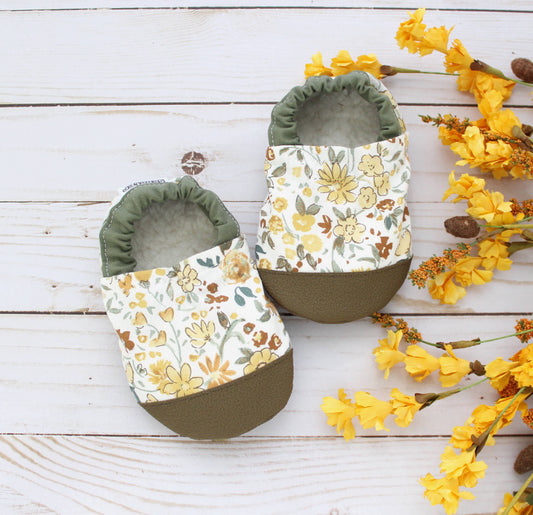 Scooter Booties - Audrey Floral Baby Shoes