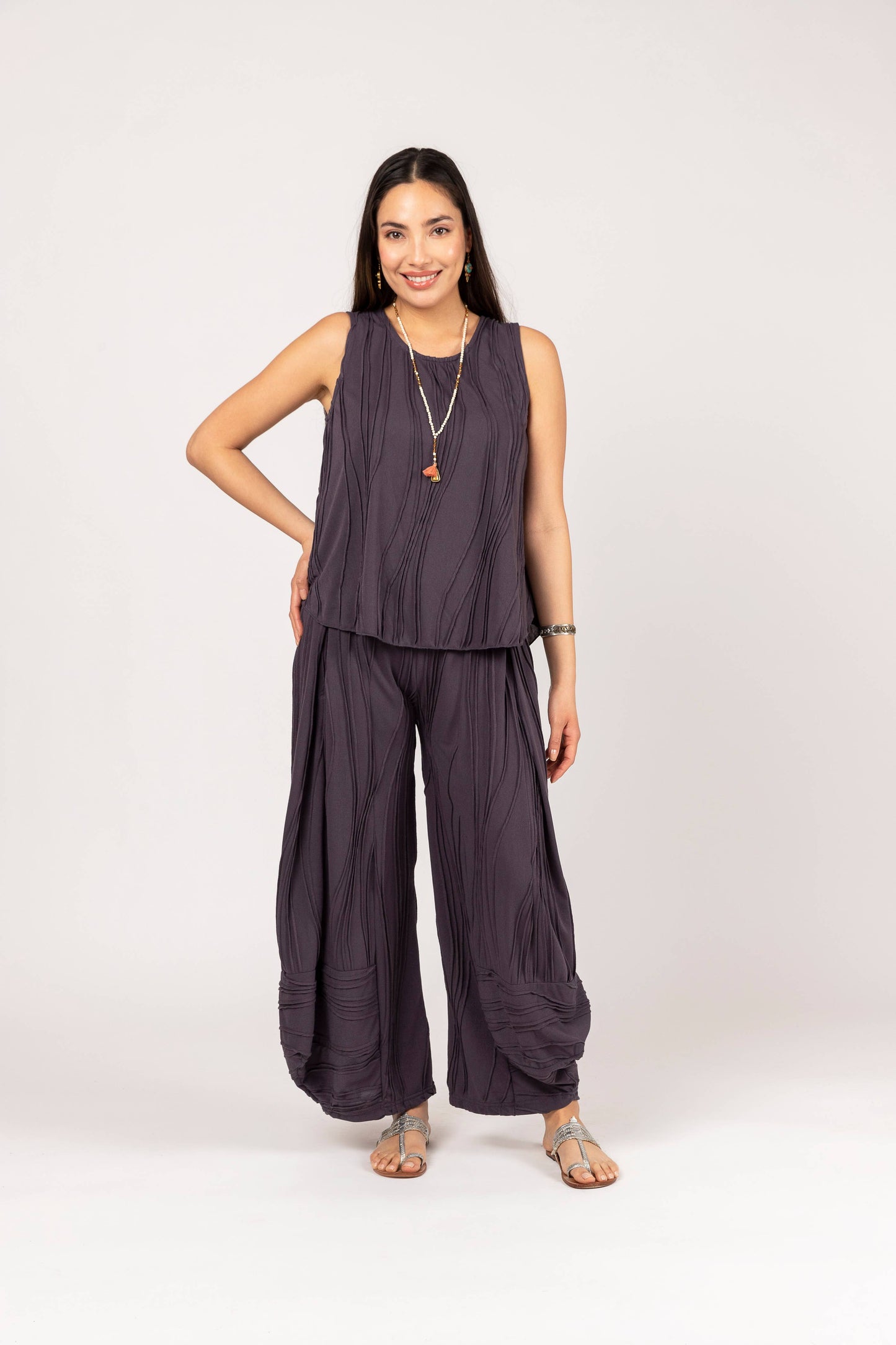 Windhorse Trading Inc - Stitch Pants.       Charcoal