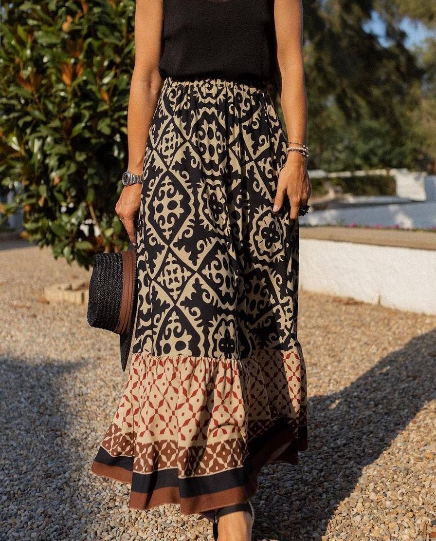 HIDDENBRAND - Printed Loose Paneled Maxel