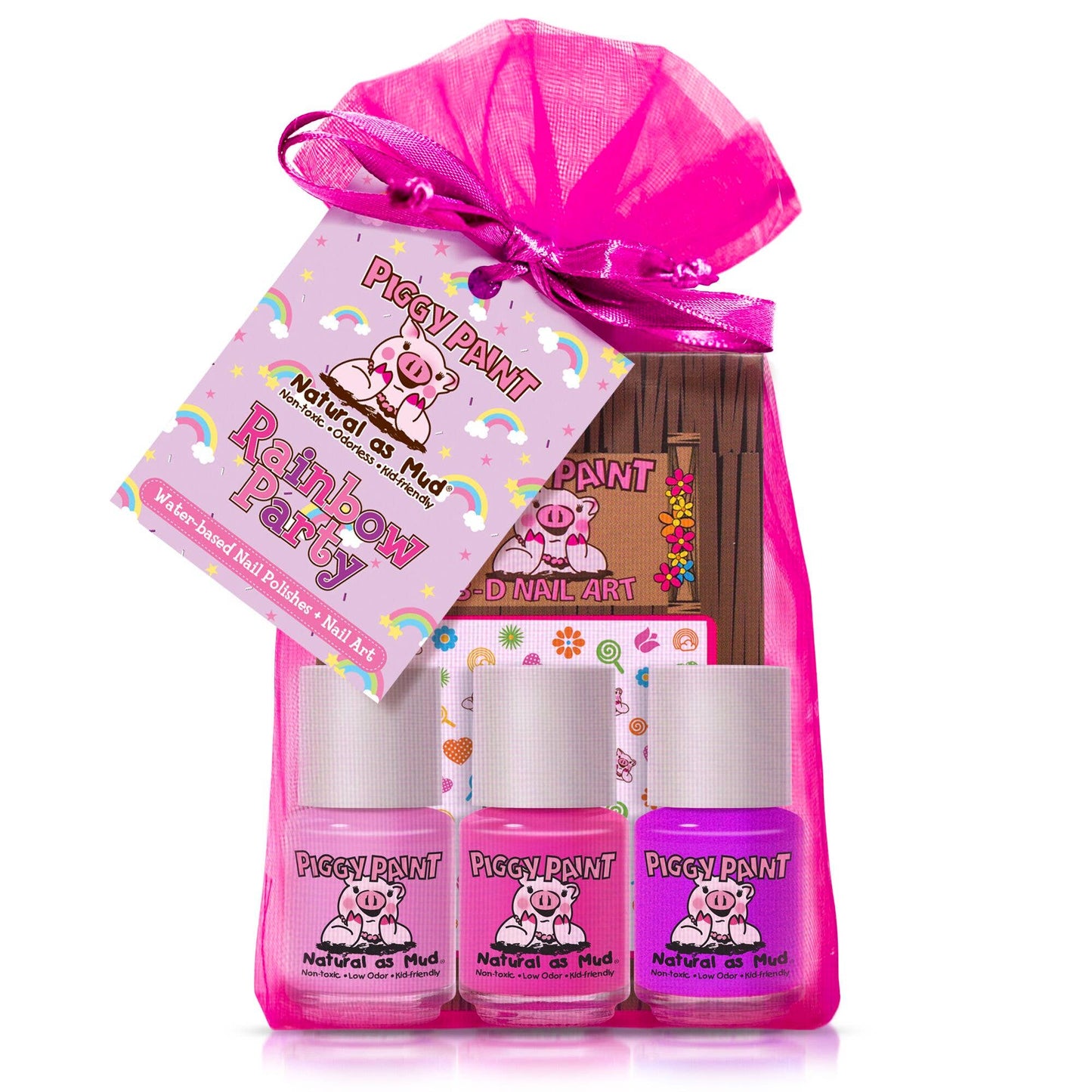 Piggy Paint - 0.25 oz. Rainbow Party Polish Set