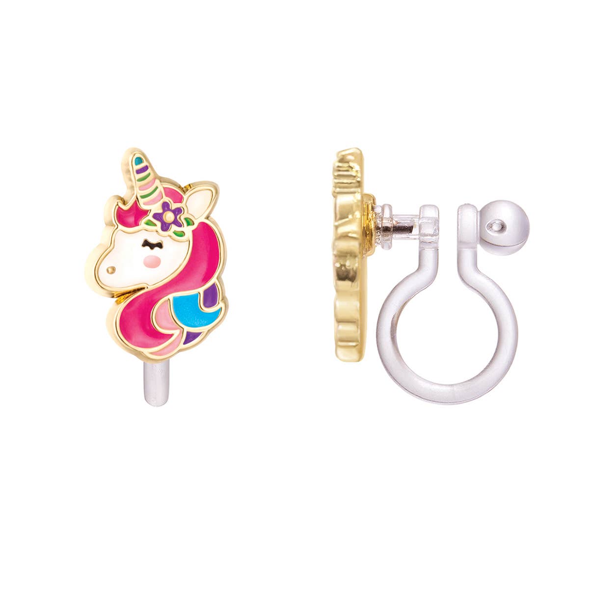Girl Nation - CLIP ON Cutie Earrings- Unicorn Dreams