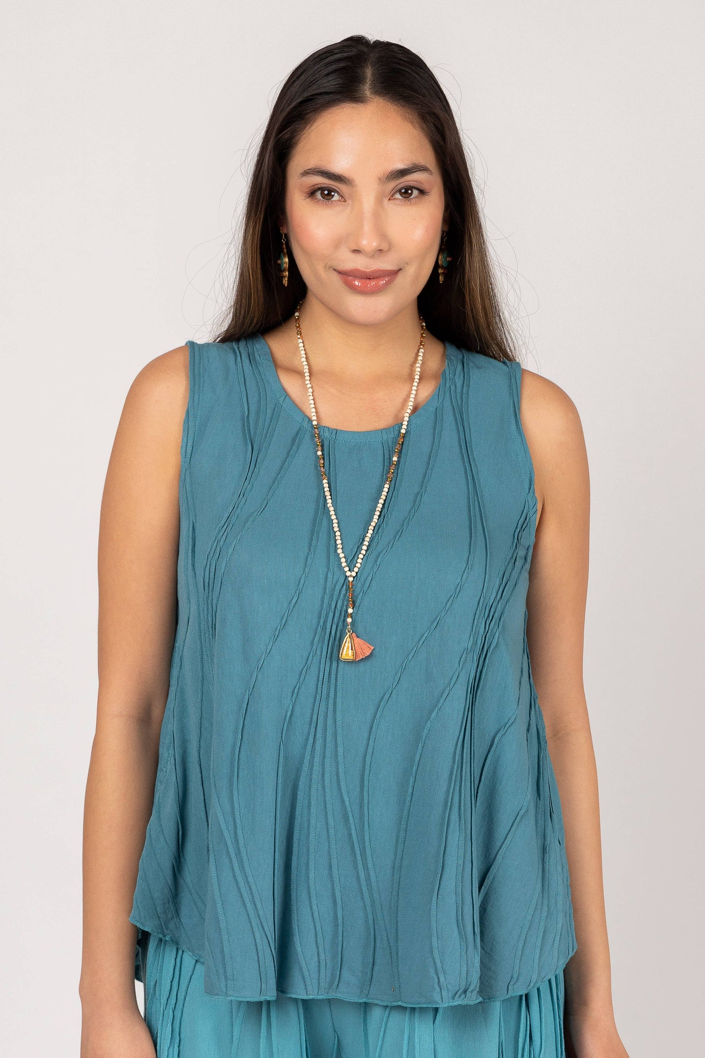 Windhorse Trading Inc - Stitch Cotton Tank Top.