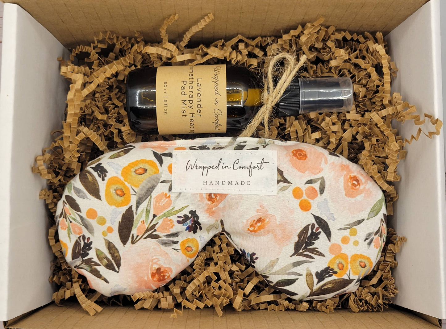 Wrapped In Comfort - Gift Package - Organic Cotton Eye Pillow and Mist