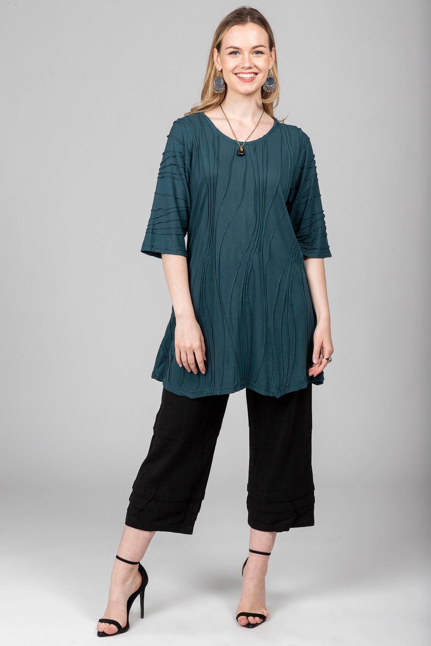Windhorse Trading Inc - Stitched Spring Cotton Tunic. WN1515