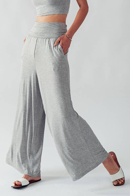 BRAY POWER SOFT POCKET WIDE LEG YOGA PANTS