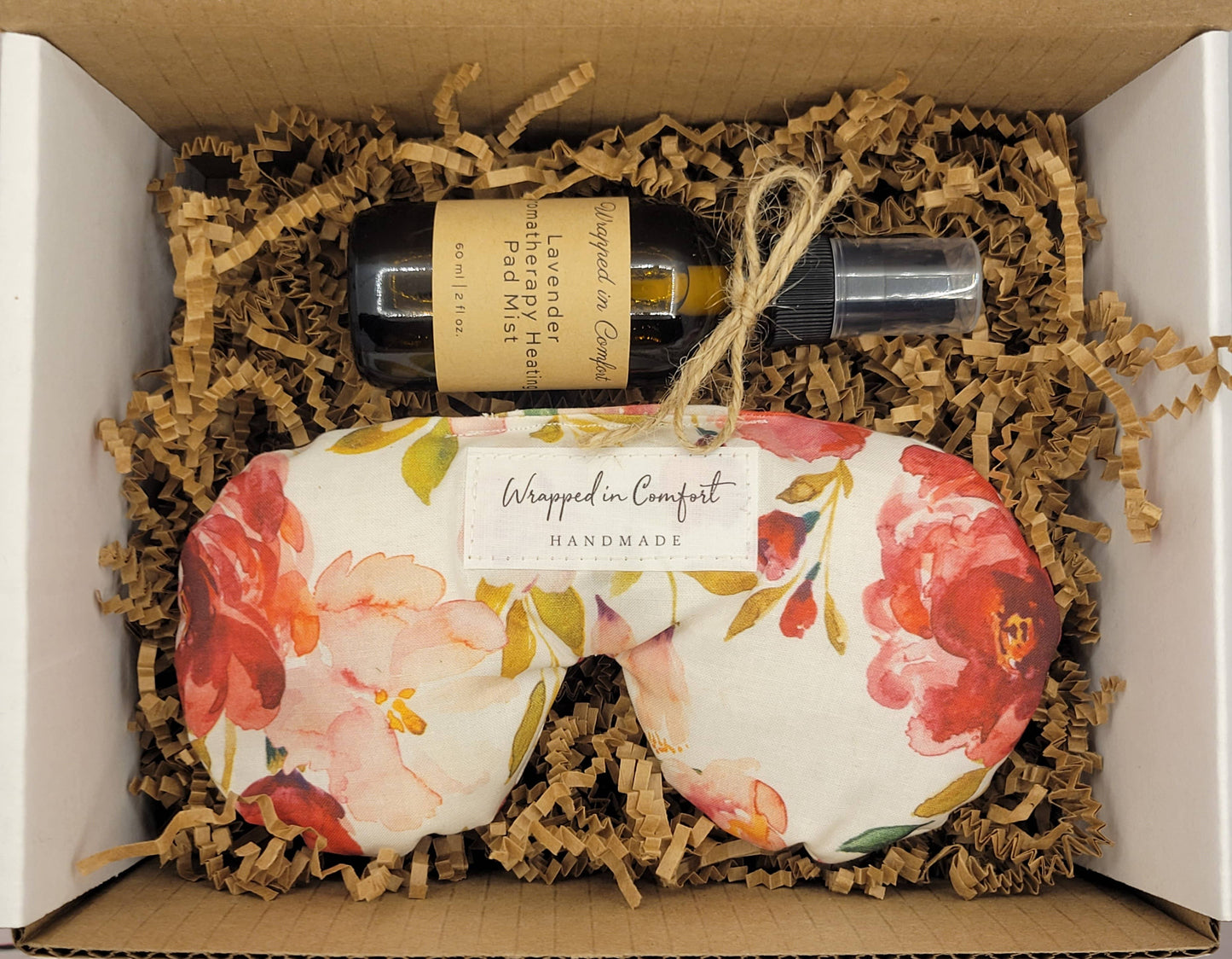 Wrapped In Comfort - Gift Package - Organic Cotton Eye Pillow and Mist