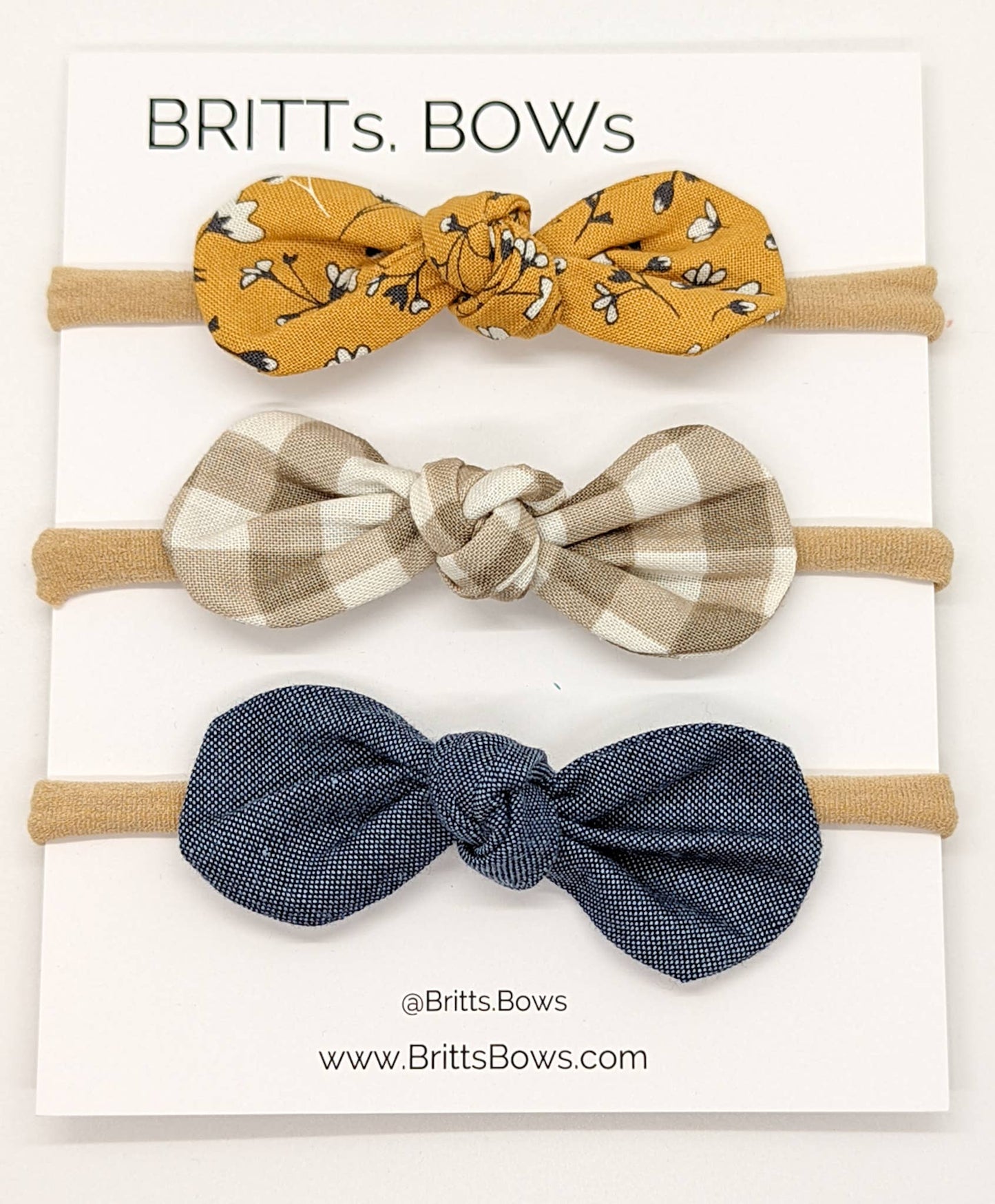 BRITTs. BOWs - Fall Round Bows (Set of 3)