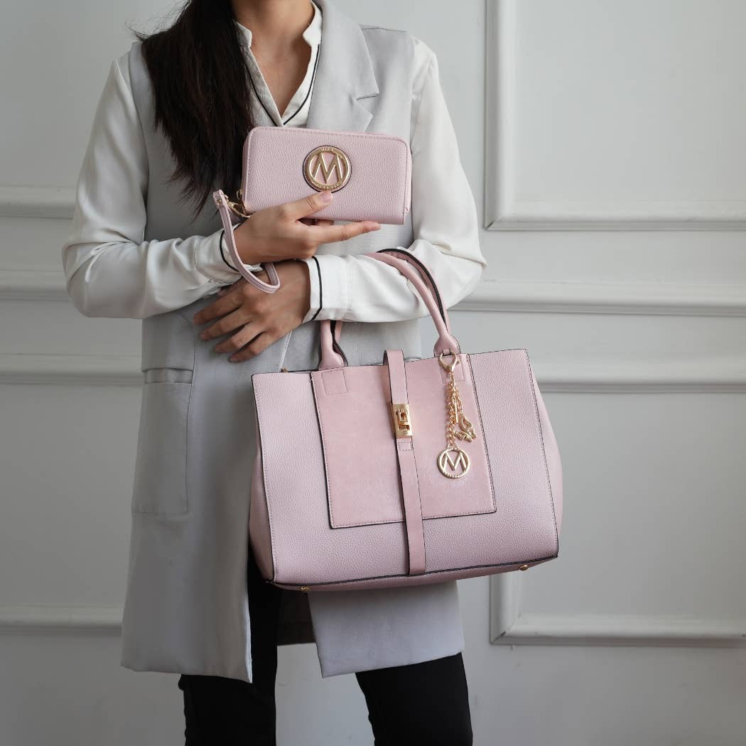 MKF Collection - MKF Yola Women's Satchel Bag with Wallet Set.