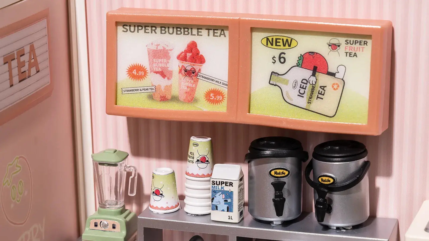 Hands Craft - DIY Miniature House Kit: Double Joy Bubble Tea