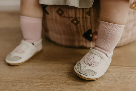 Starry Knight Design - Tulip on Milk Leather Shoes Moccs Baby and Toddler