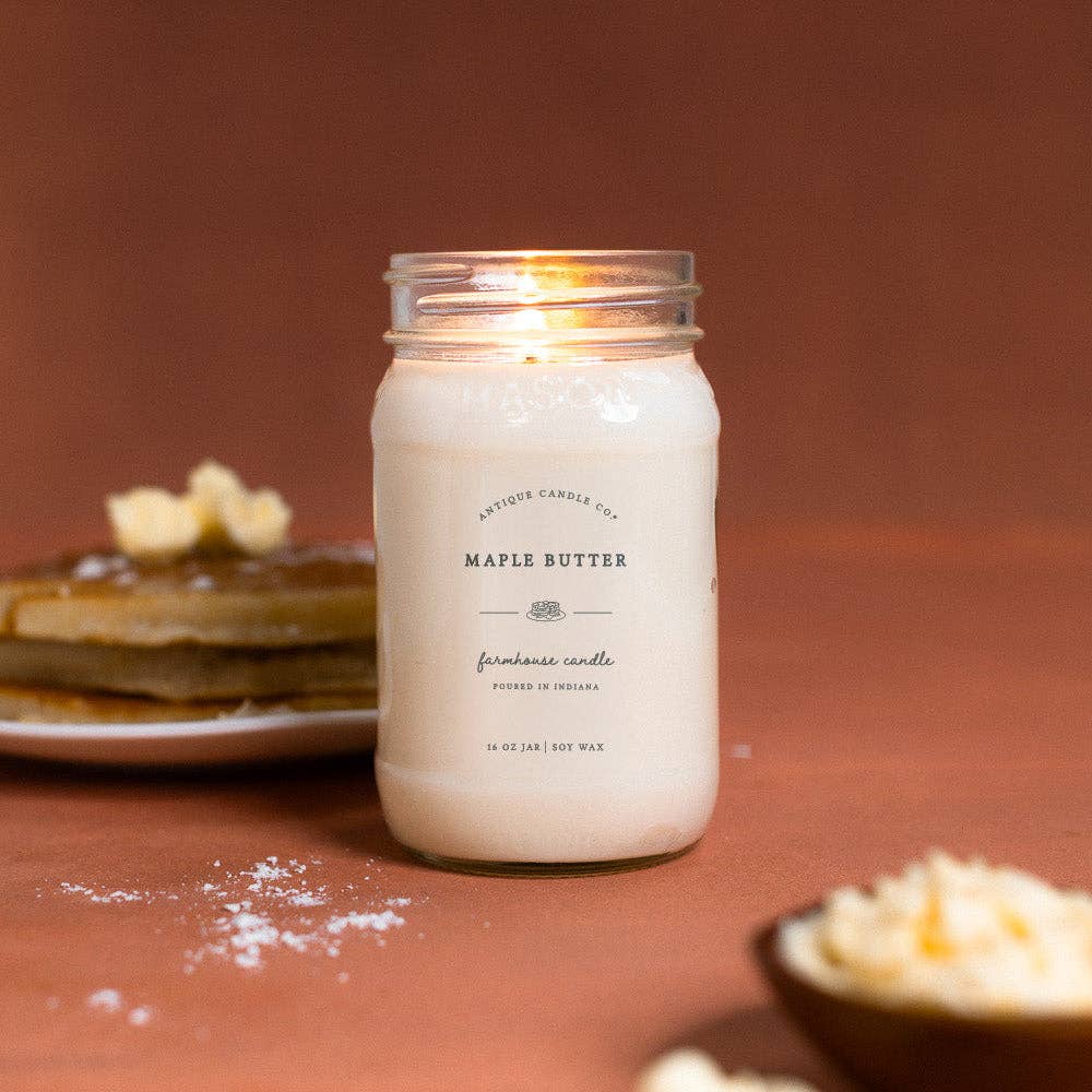 Antique Candle Co.® - Maple Butter - Soy Wax Mason Jar Candle