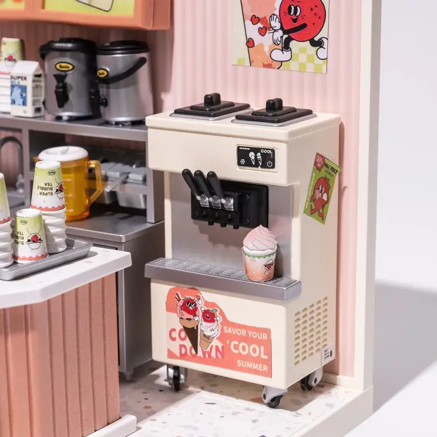 Hands Craft - DIY Miniature House Kit: Double Joy Bubble Tea