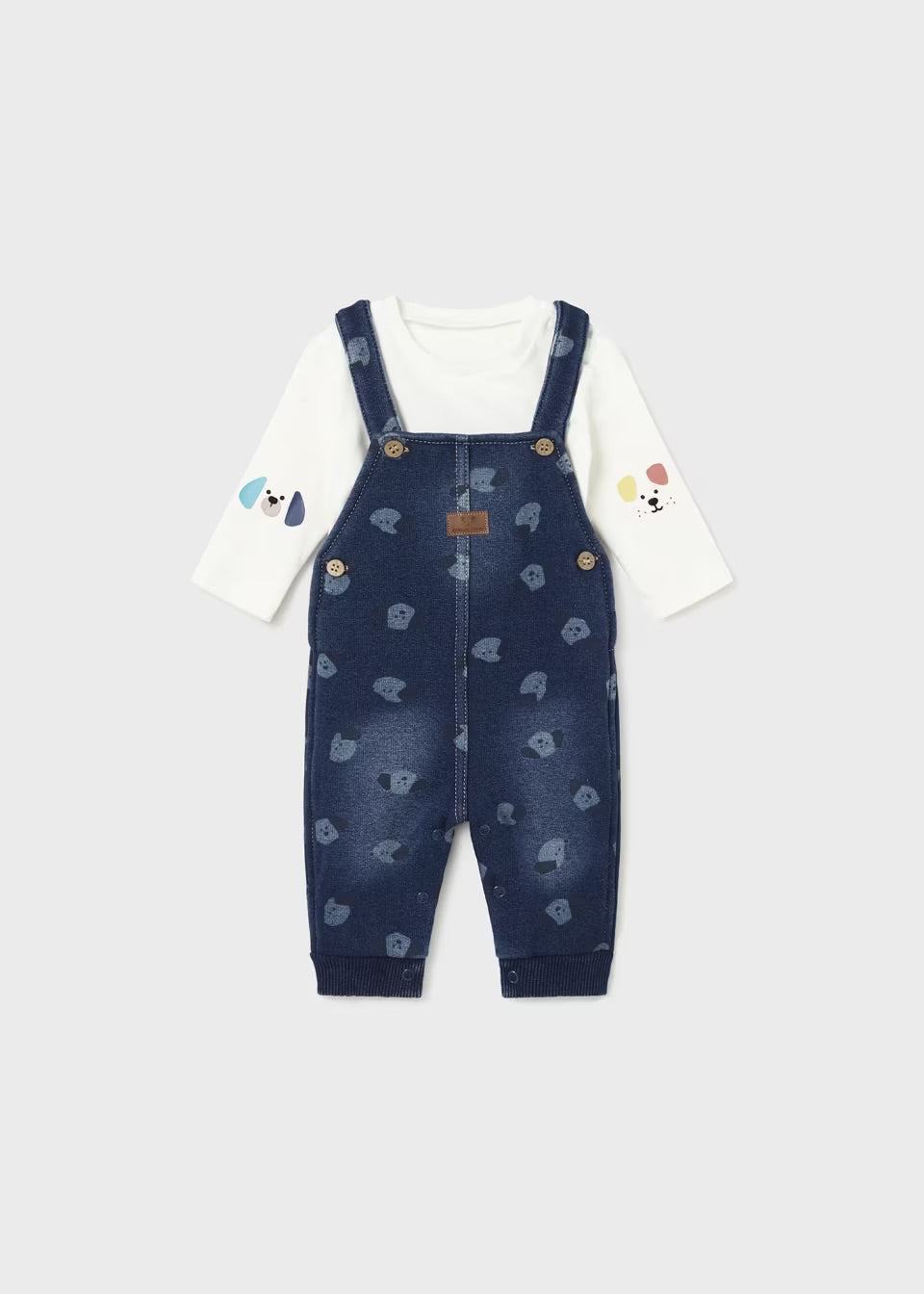 Denim Fleece Overalls