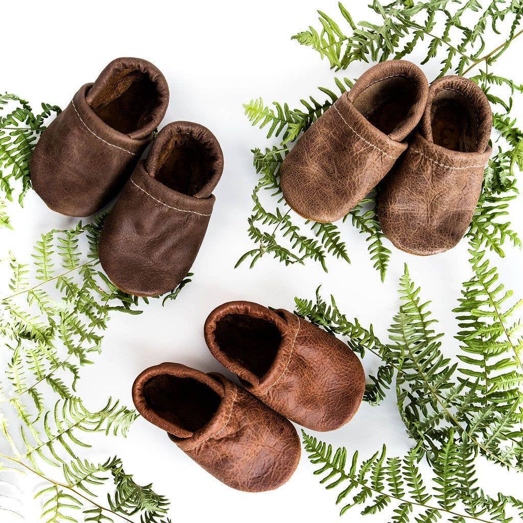 Starry Knight Design - Carob, Wood, Rust Loafers Baby Boy Shoes & Toddler Moccasins