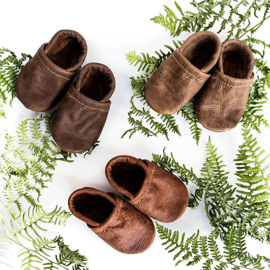 Starry Knight Design - Carob, Wood, Rust Loafers Baby Boy Shoes & Toddler Moccasins