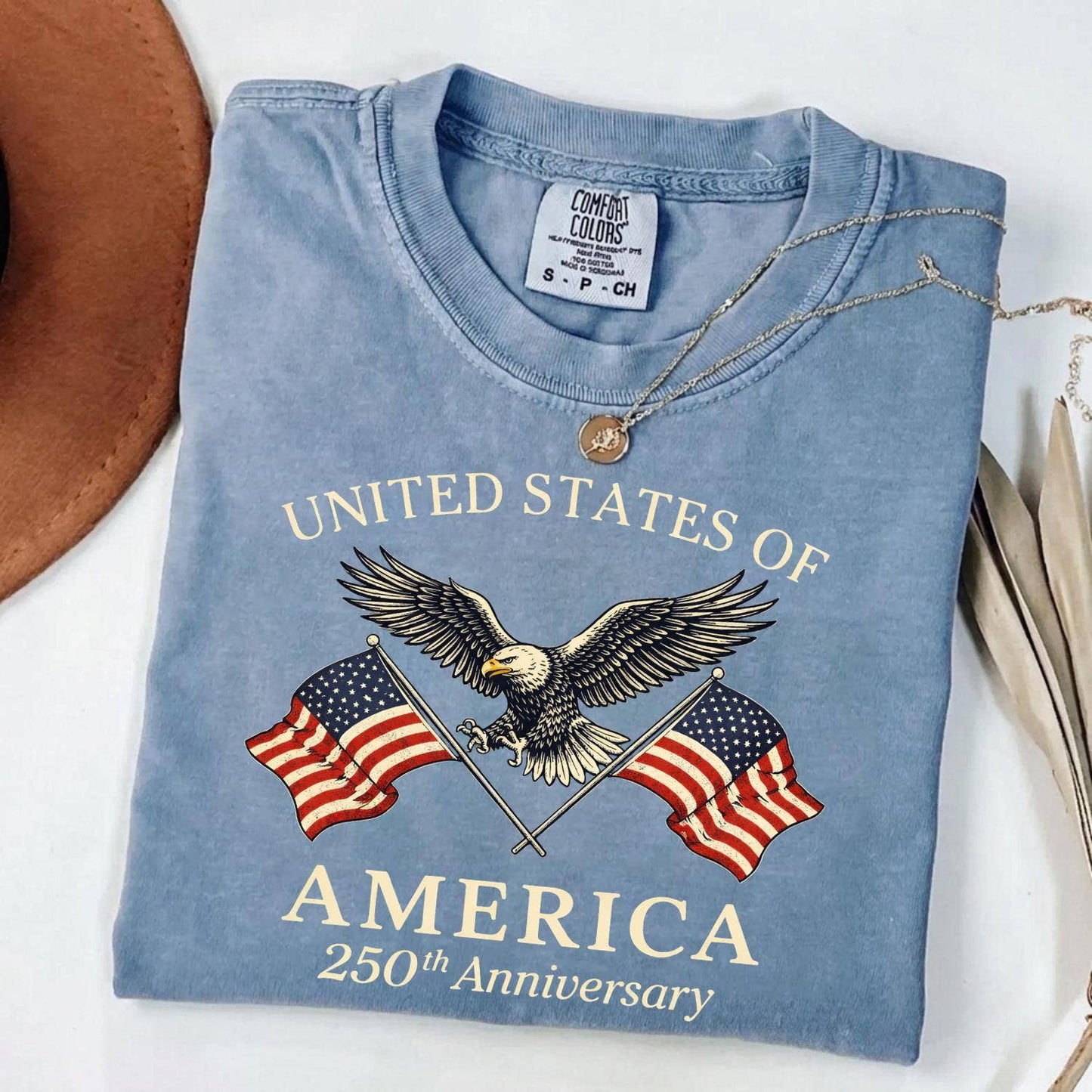 Glaime - Comfort Colors 250th of America Anniversary Shirt, Retro Tee