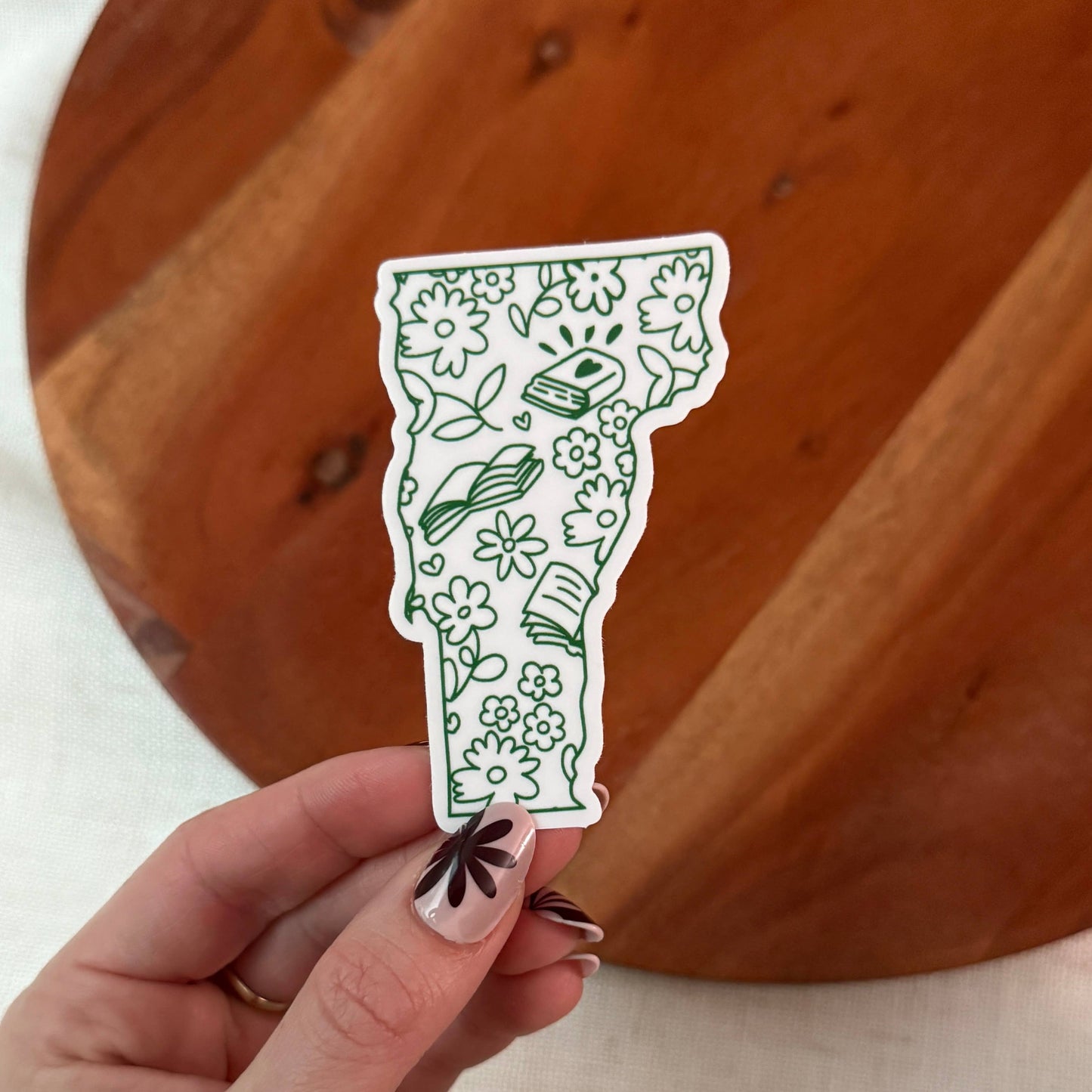 Big Moods - Vermont Bookish Pattern Sticker