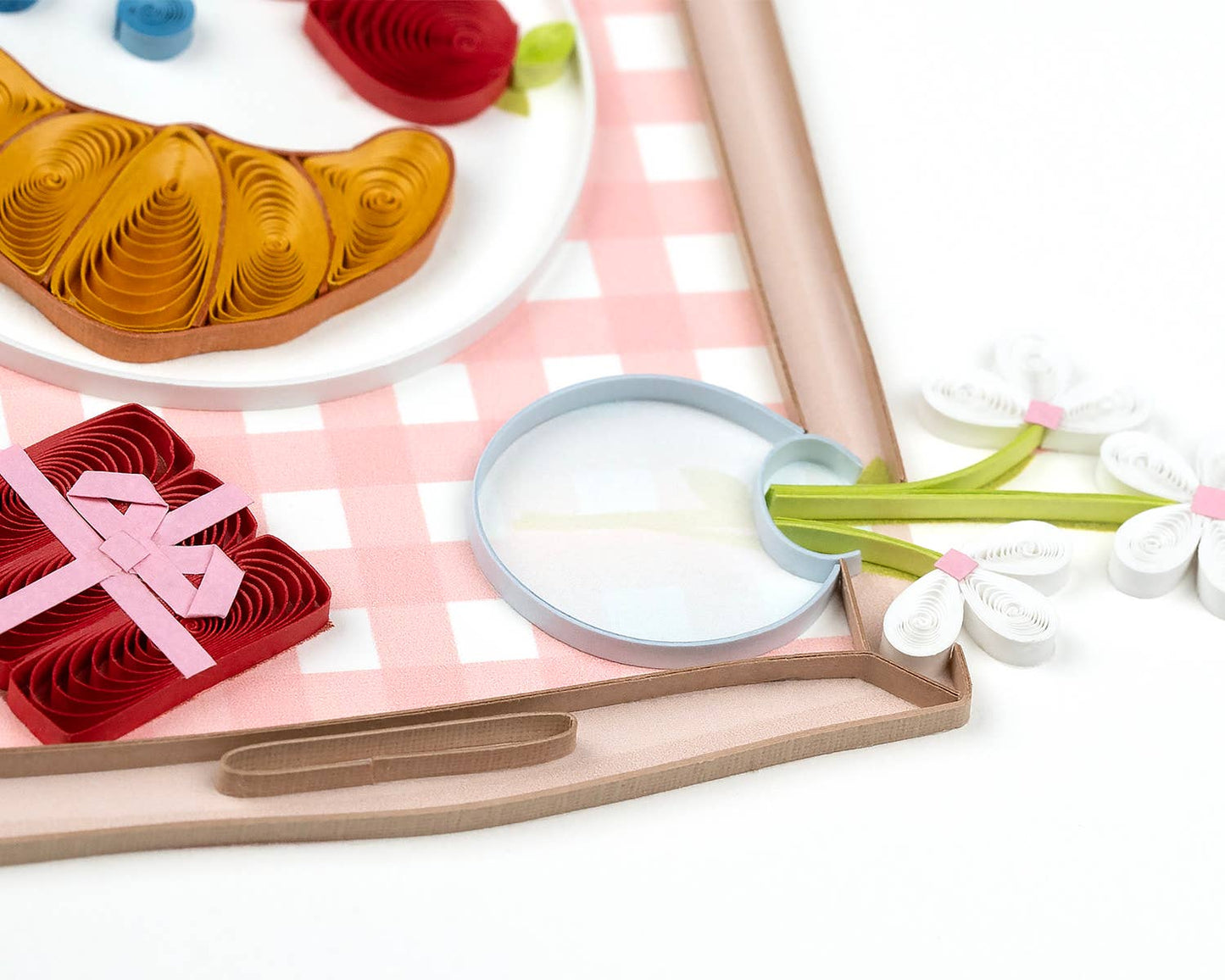 Quilling Card - Quilled Breakfast in Bed Card | Handmade Mother’s Day Card