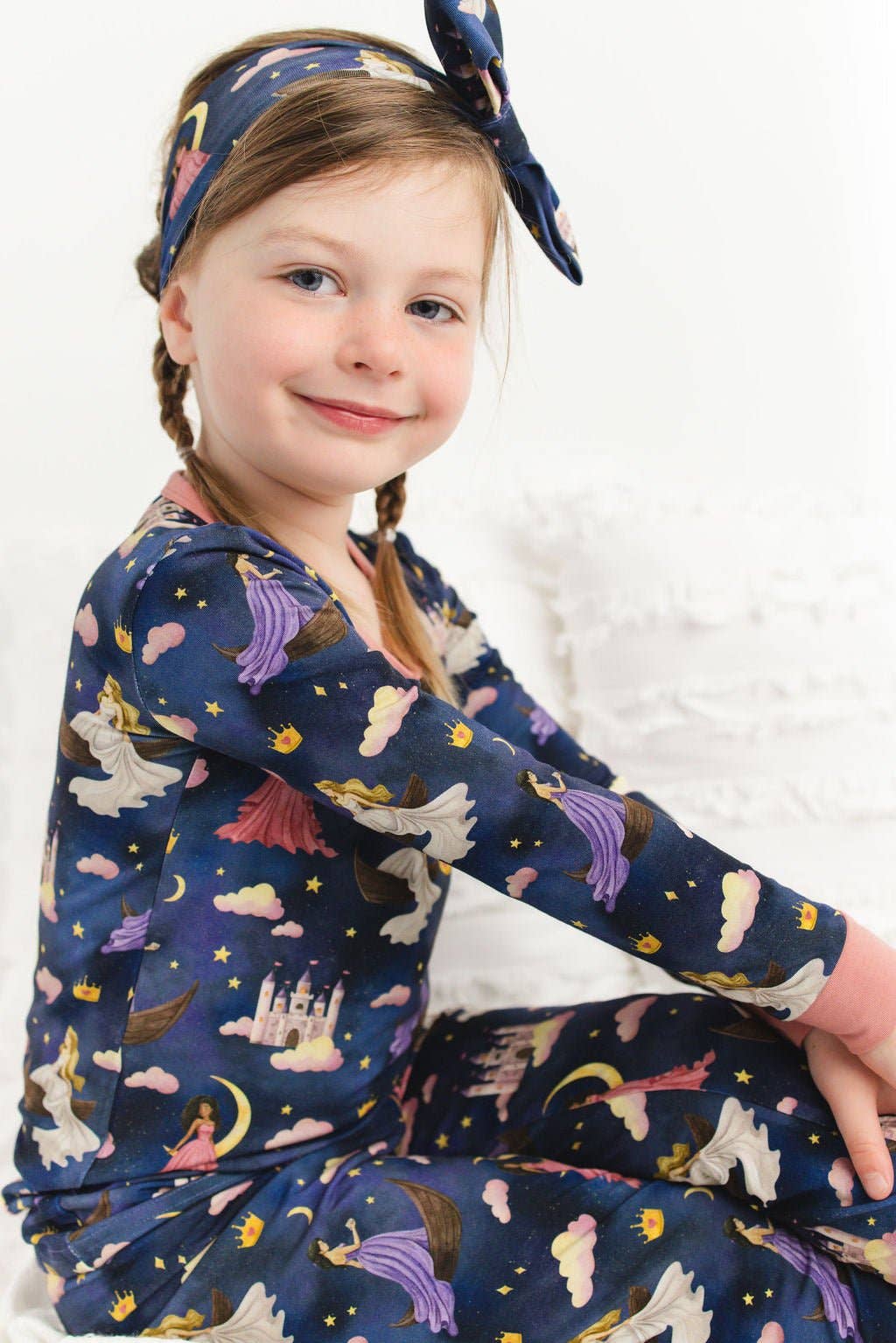 Jammie Session formerly Big Dreams Little Jammies - Enchanted Empire Long Sleeve Kids Bamboo Pajamas sets, Baby toddler Unisex kids sleepwear, Gender natural Clothing, Kids outfit, Matching Family Pajamas,