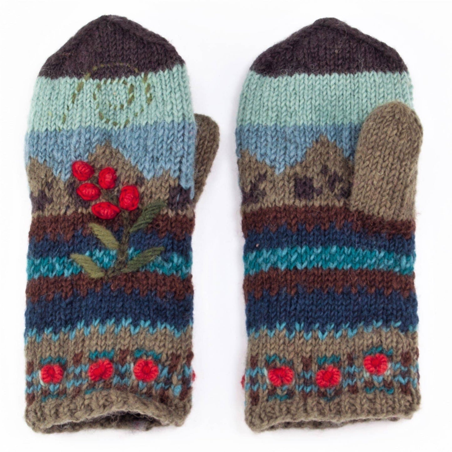 Lost Horizons Knitwear - Chloe - women's wool knit mittens