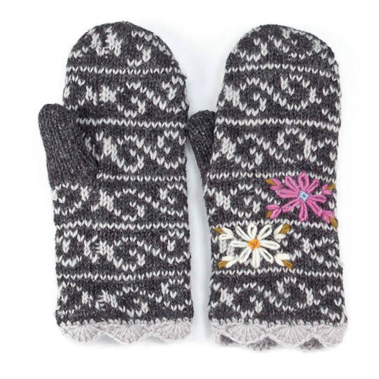 Lost Horizons Knitwear - Ballad - women's wool knit mittens