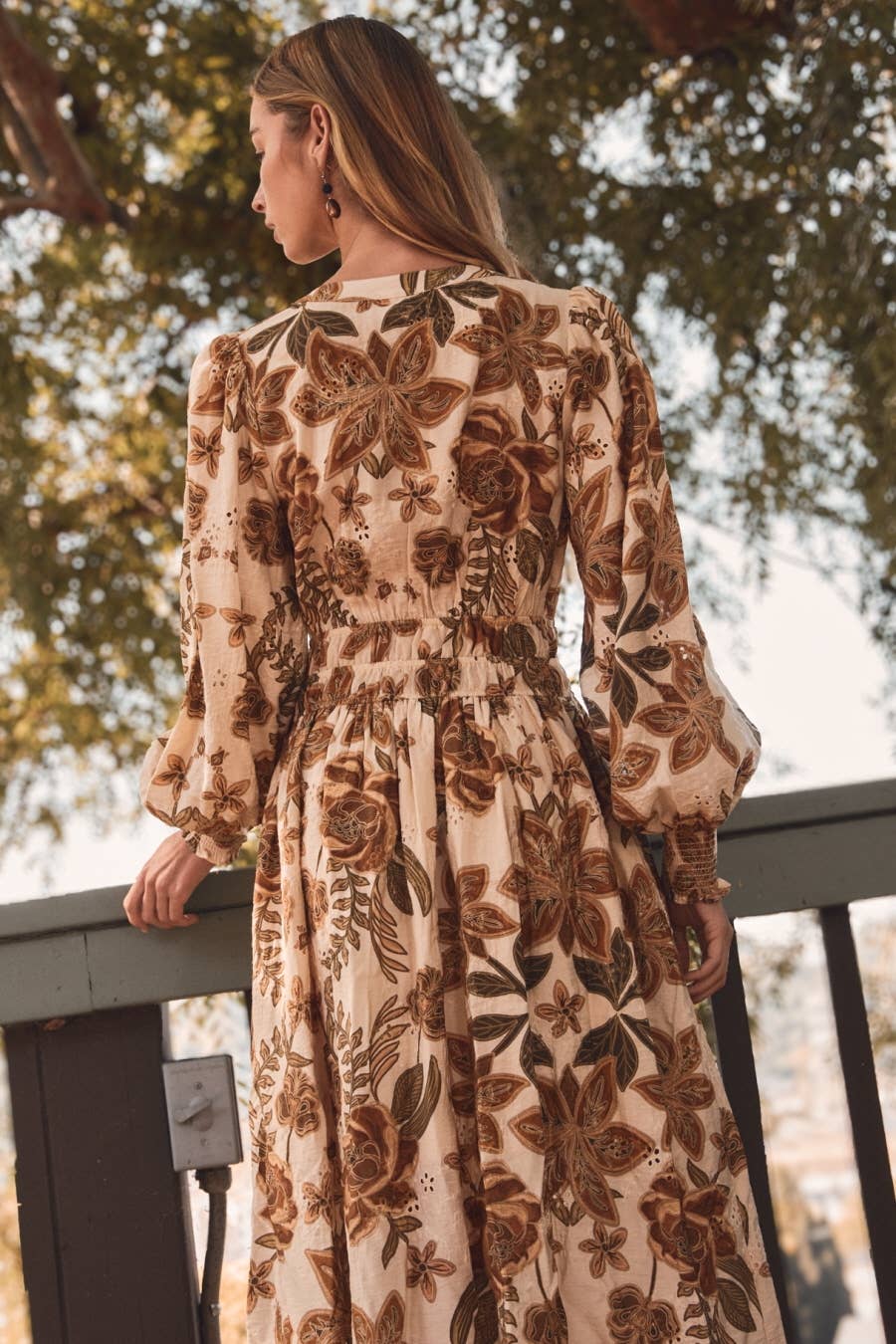 Oddi - Floral Printed Midi Dress