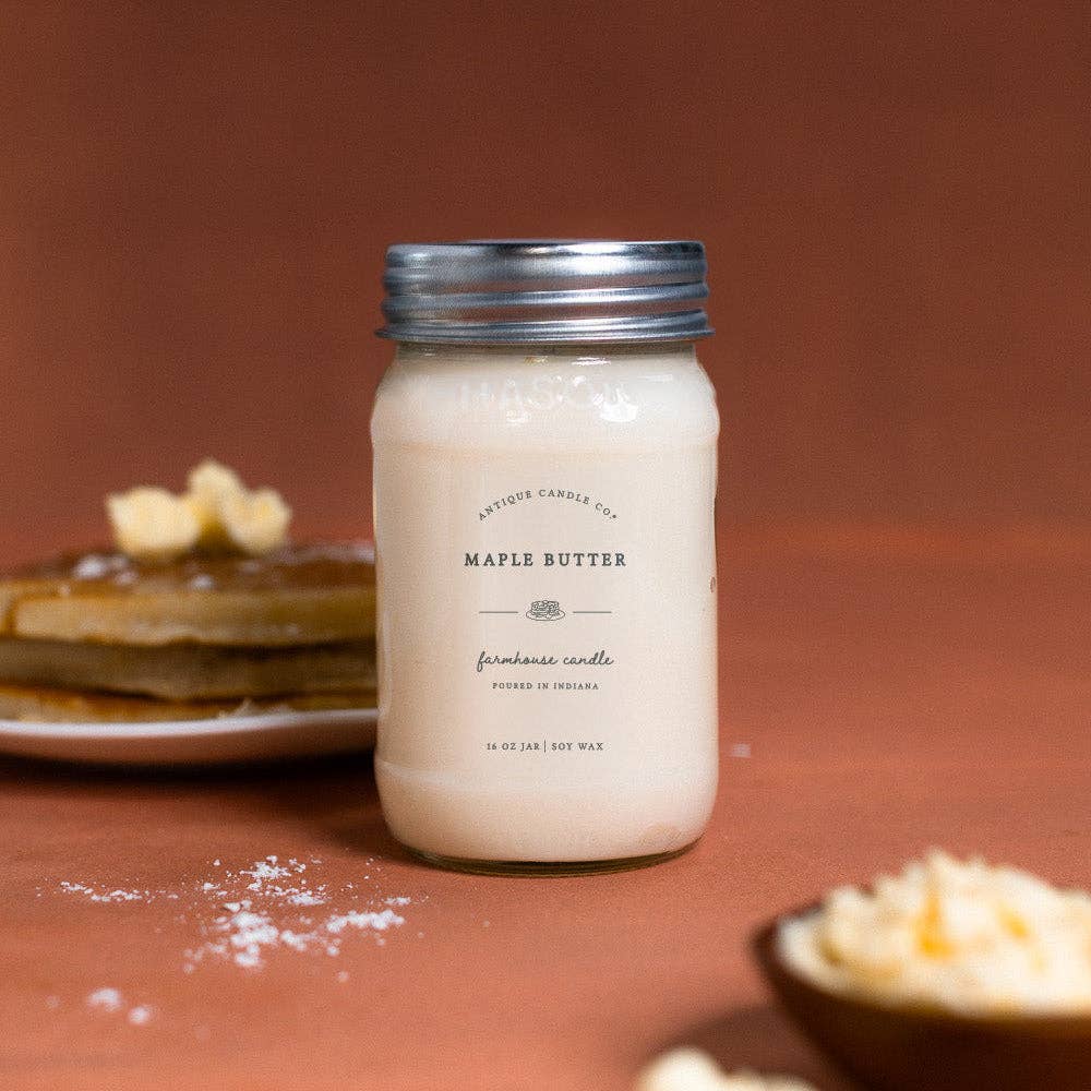 Antique Candle Co.® - Maple Butter - Soy Wax Mason Jar Candle
