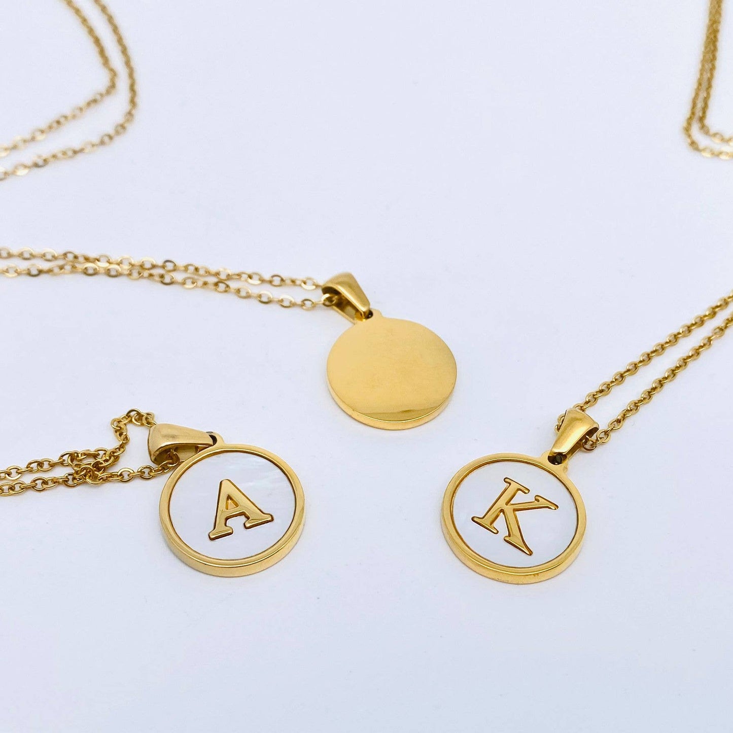 Mio Queena - Round 18K Gold-plated Stainless Steel 26 Letters Necklace