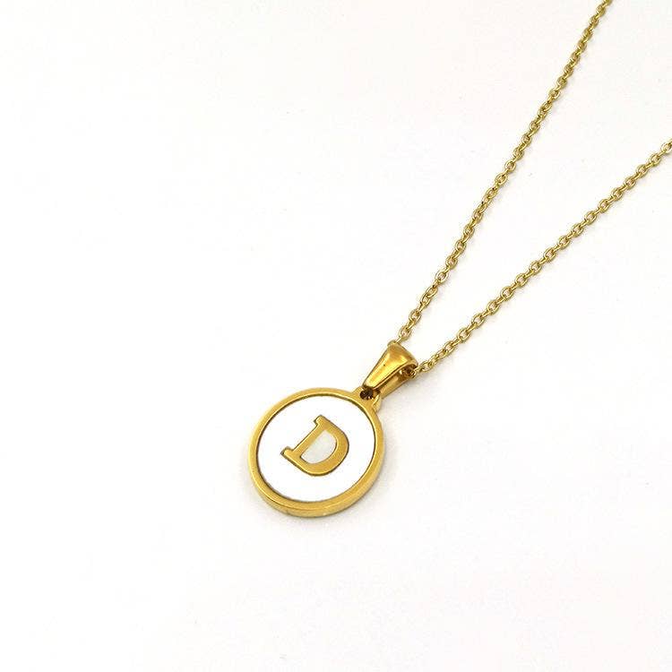 Mio Queena - Round 18K Gold-plated Stainless Steel 26 Letters Necklace