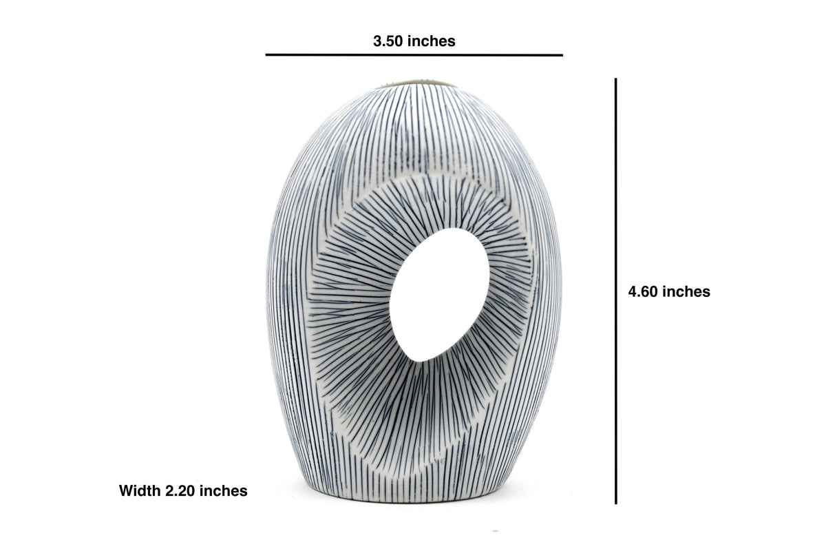 Art Floral Trading LLC - 411W27 ARTURA MINI L - Handcrafted Porcelain Vase