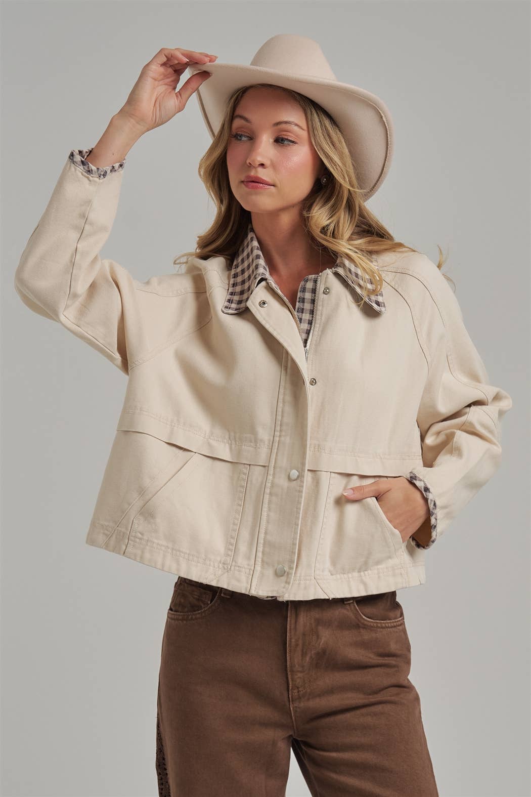 BON - VINTAGE OXFORD CANVAS TWILL FALL JACKET_JLT00253-01