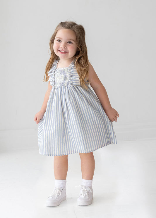 Blue Striped Dress
