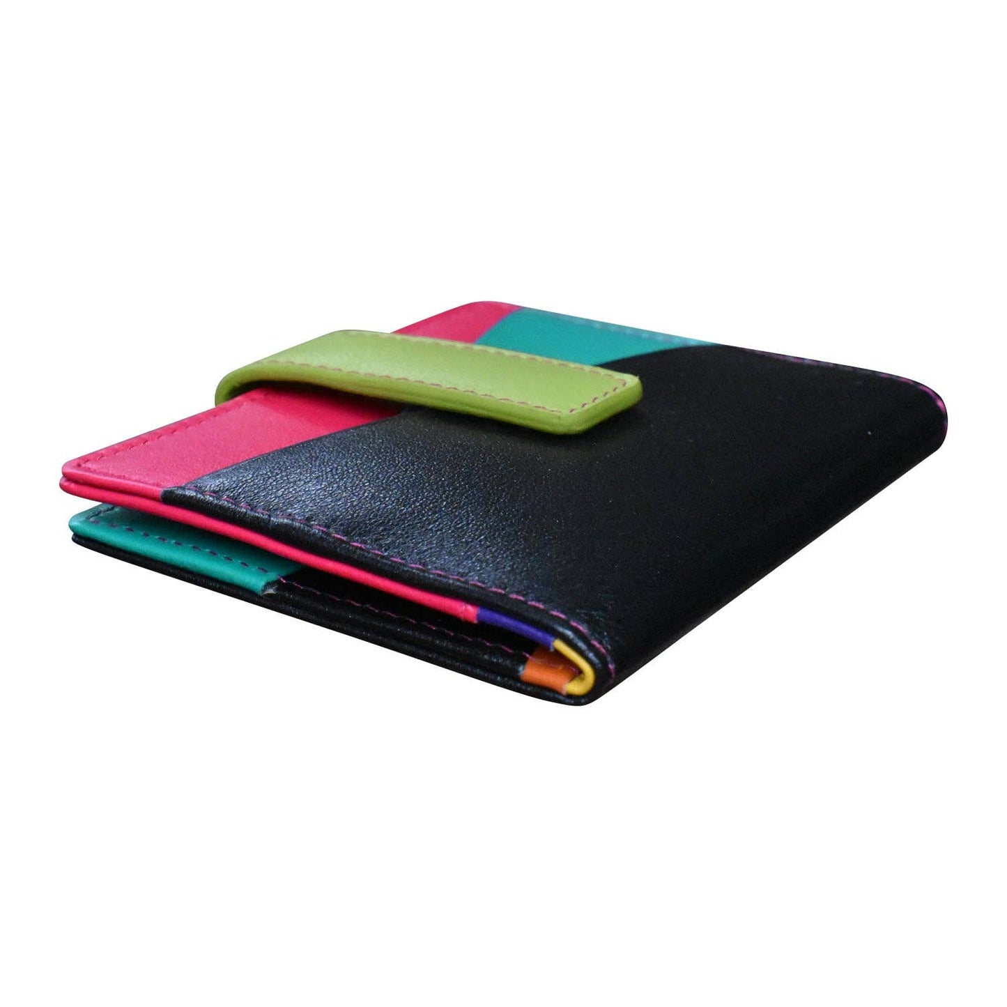ili New York - 7803 MINI ASYMMETRIC CARD WALLET WITH TAB