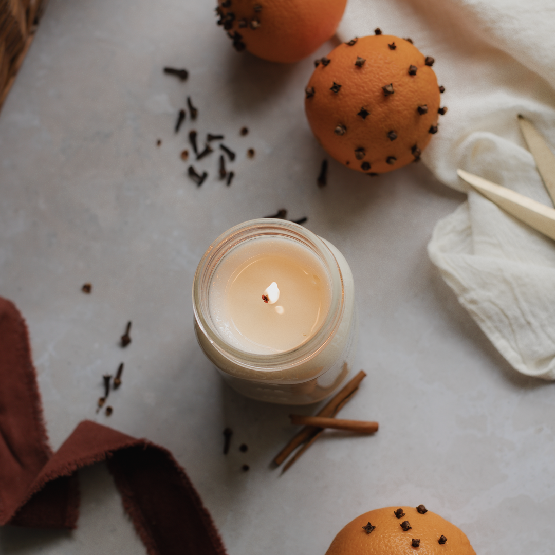 Antique Candle Co.® - Sweet Orange & Clove - Soy Wax Mason Jar Candle