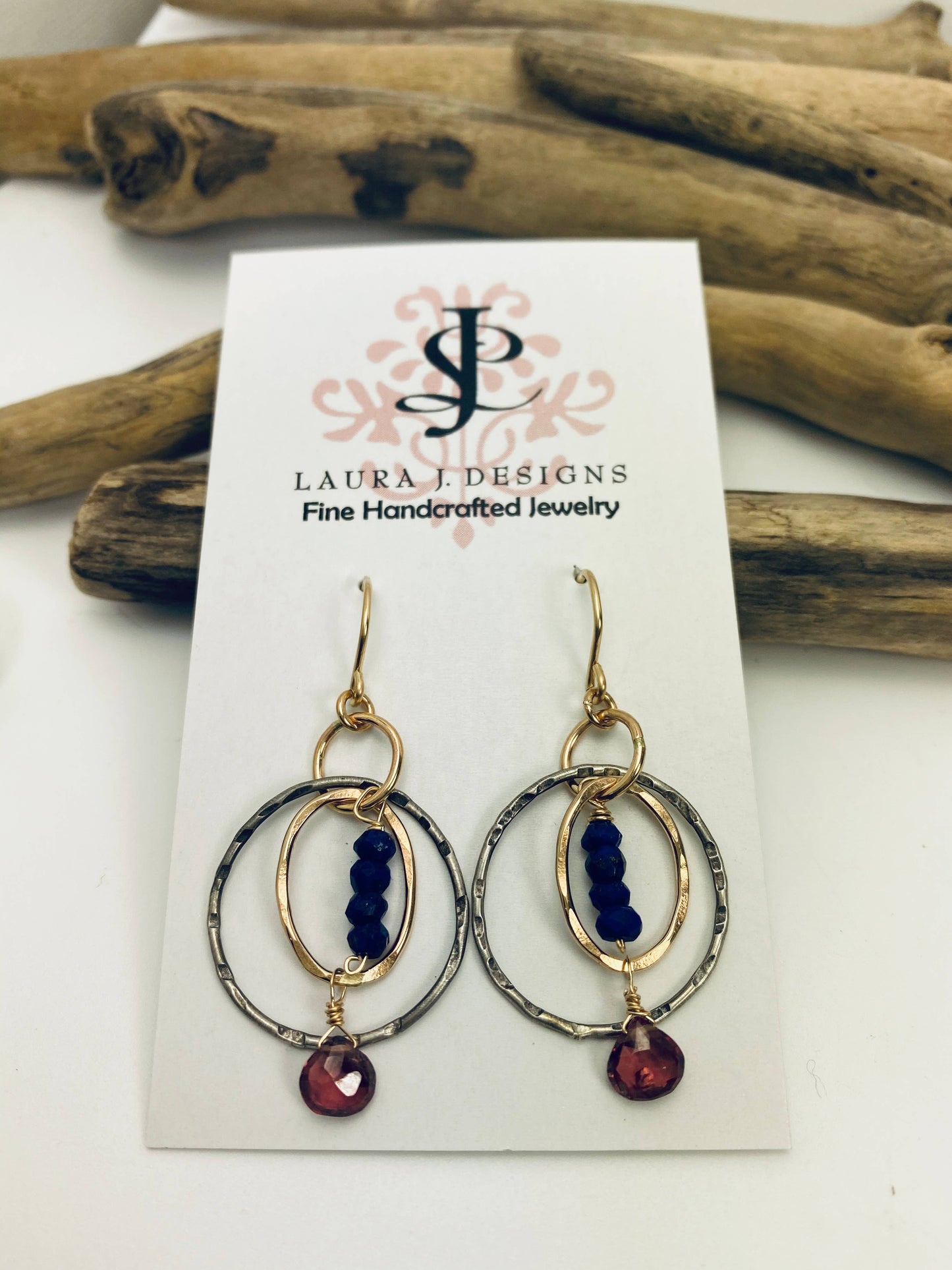 Laura J Designs - Lapis delight Siesta Earrings