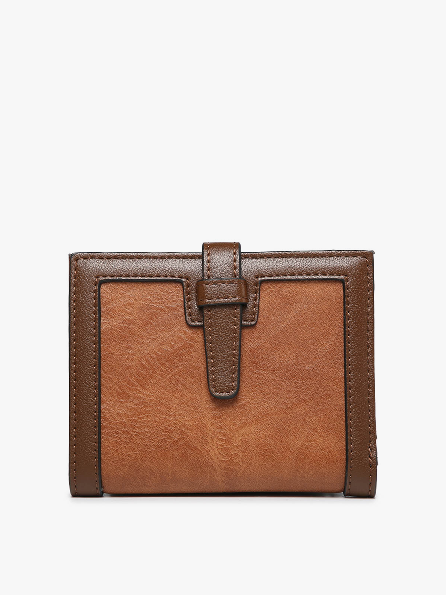 Jen & Co. - *SALE* WL2066 Bessie Canvas Wallet w/ Slip Closure