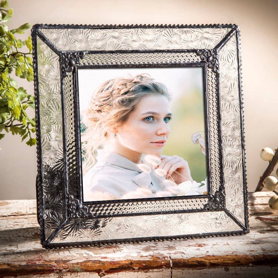 J Devlin Glass Art & Bert Anderson Collection - Pic 380 Florentine Vintage Glass - Easel Back Frame Series