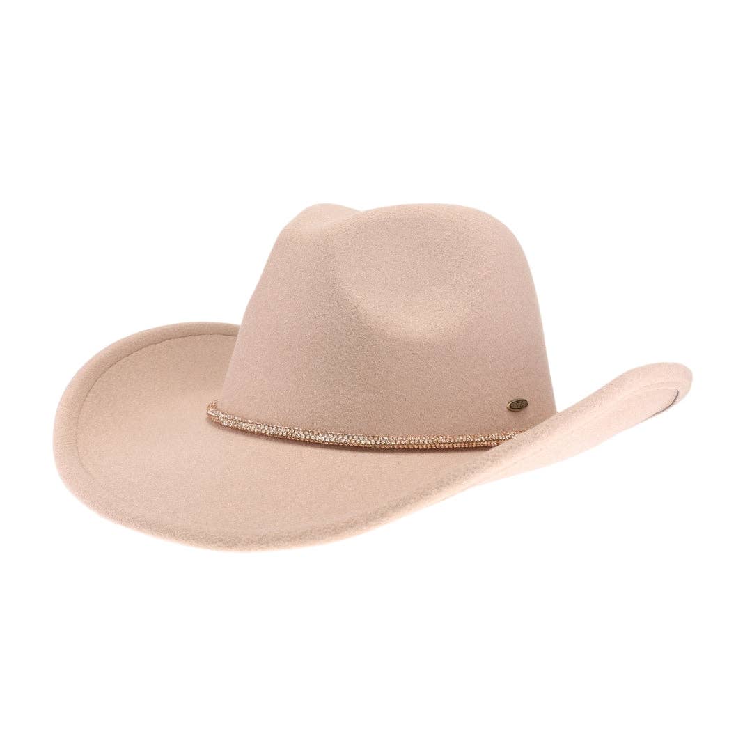 C.C Beanie - Reno Vegan Fabric Cowboy Hat VCC0067