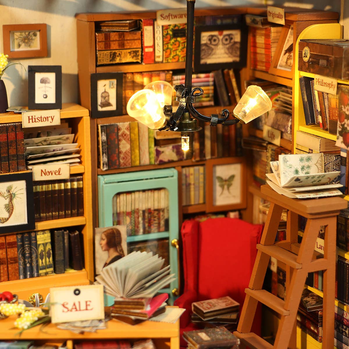 Hands Craft - DIY Miniature House Kit: Sam's Study
