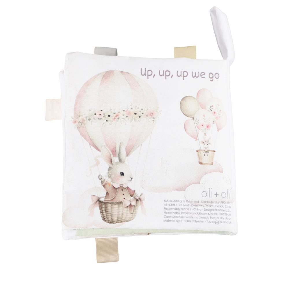 Ali+Oli - Happy Easter 10-Page Crinkle Soft Cloth Baby Book Taggies
