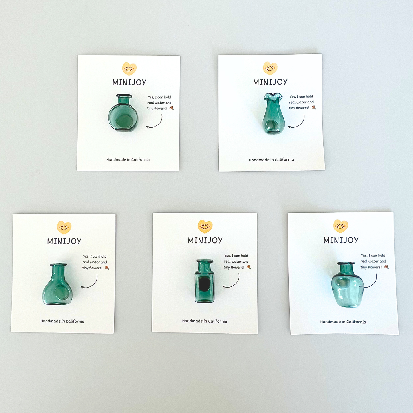 MiniJoy - Mini Glass Vase Magnet, Home&Kitchen Decor, Pet Keepsake