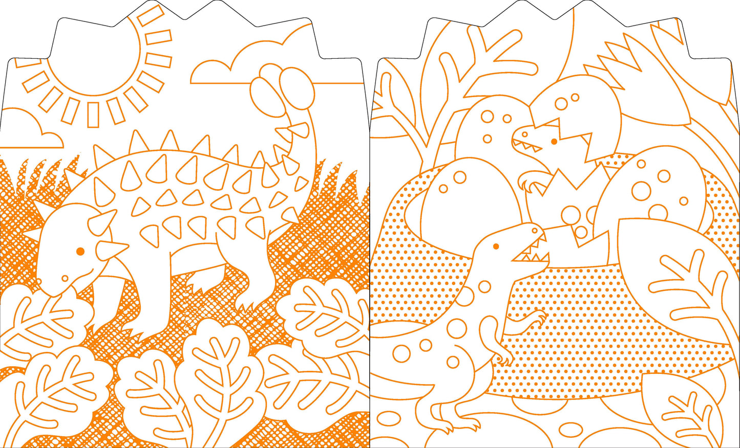 Chronicle Books - Coloring Book With Stickers: Dinosaurs