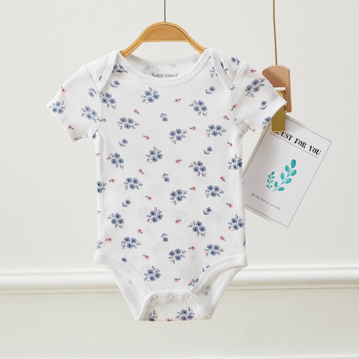 Lollipop Dreams - Pack of 3 Baby Girls Love & Flower Pattern Bodysuits