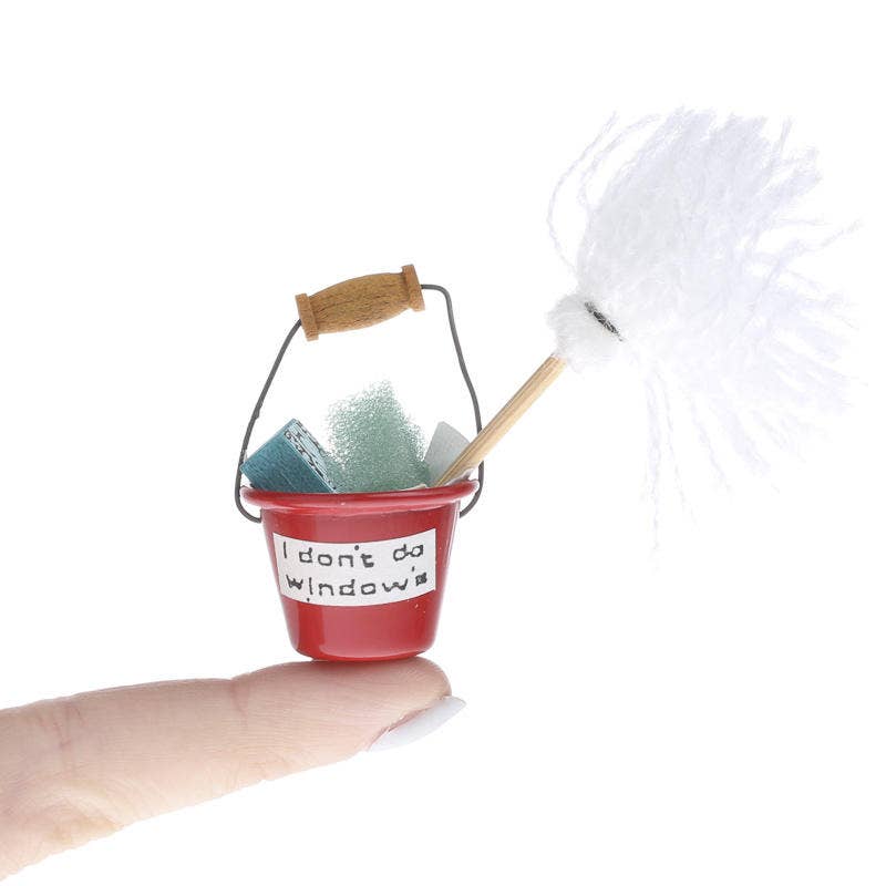 Factory Direct Craft - Dollhouse Miniature Filled Mop Bucket