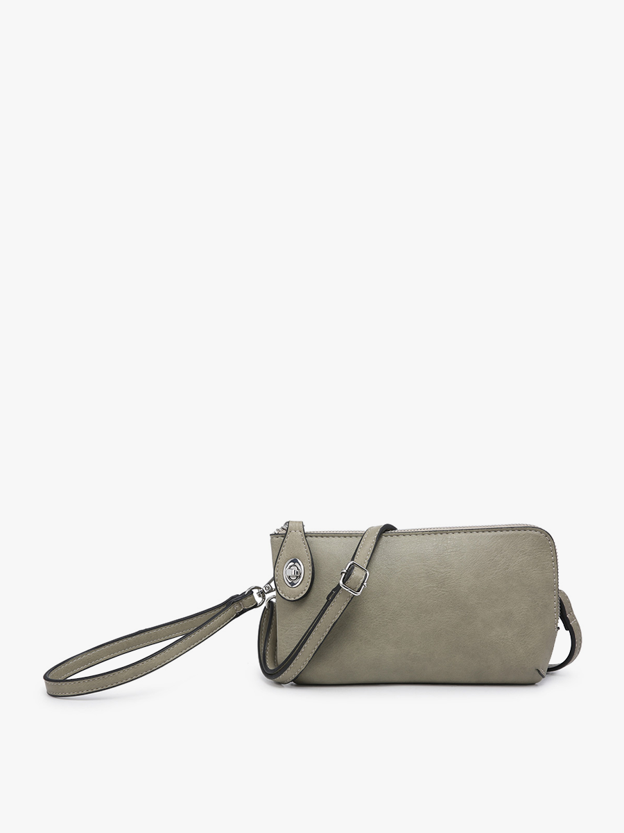 Jen & Co. - M1818 Kendall Crossbody/Wristlet w/ Twist Lock Closure